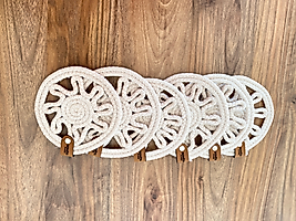 Desenli Bardak Altlığı 15 cm 6 lı TAKIM