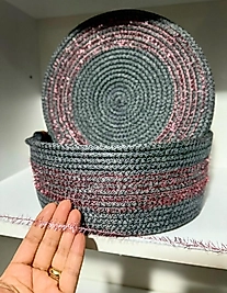 Simli Pembe -Dikiş Aksesuarı Ara Geçiş Çizgi İpi 10 metre fiyatı