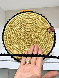 Siyah Kenar Biyesi Su yolu Dekoratif Serit 1 Metre