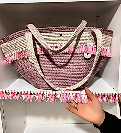 Renkli Şerit Püskül Saçak